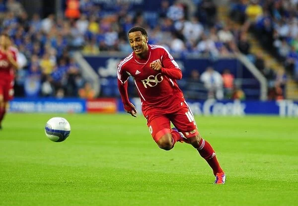 Tense Championship Showdown: Nicky Maynard vs. Leicester City, August 2011 (Editorial Use Only)