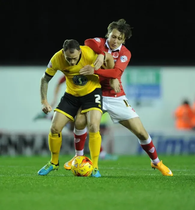 Framed Print : A Tense Clash: Osborne vs. Fuller at Ashton Gate