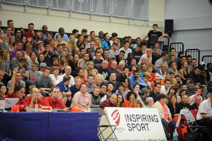 Framed Print : A Tense Moment at SGS Wise Campus: Basketball Showdown Between Bristol Flyers and Plymouth Raiders
