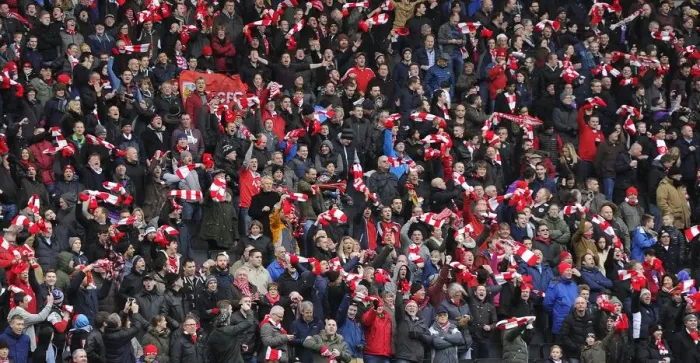 Framed Print : Five Thousand Fans in Bristol City Scarves: A Sea of Supporters at MK Dons Stadium Framed Print : Five Thousand Fans in Bristol City Scarves: A Sea of Supporters at MK Dons Stadium