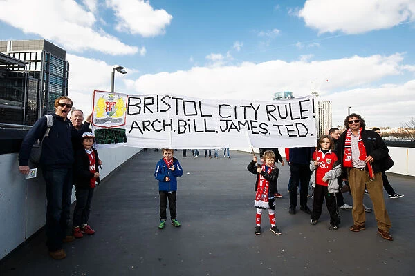 Thousands of Bristol City Fans Heading to Wembley Stadium for the Johnstones Paint Trophy Final, 2015