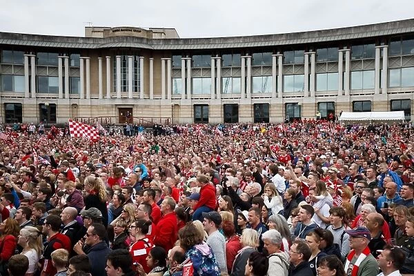 Thousands Celebrate: Bristol City's Double Title Victory Parade in Lloyds Amphitheatre