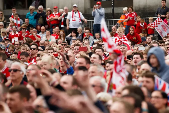 Framed Print : Thousands Celebrate: Bristol City's Double Victory Parade in Lloyds Amphitheatre Framed Print : Thousands Celebrate: Bristol City's Double Victory Parade in Lloyds Amphitheatre