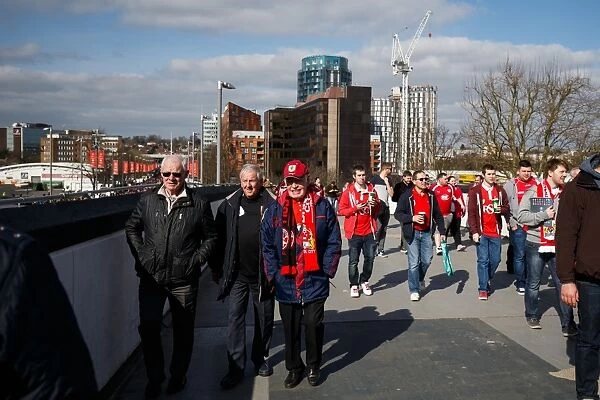 Thousands of Ecstatic Bristol City Fans Heading to Wembley for the Johnstones Paint Trophy Final