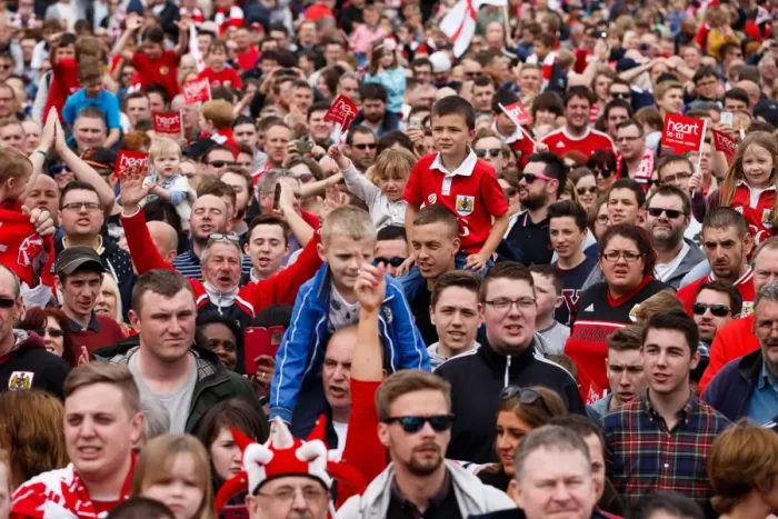 Framed Print : Thousands of Ecstatic Fans Pack Lloyds Amphitheatre for Bristol City's Championship Promotion Parade Framed Print : Thousands of Ecstatic Fans Pack Lloyds Amphitheatre for Bristol City's Championship Promotion Parade