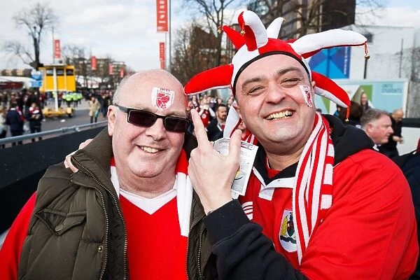 Thousands of Passionate Bristol City Fans Gather at Wembley Stadium for the Johnstones Paint Trophy Final