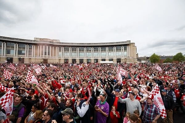 Thousands Rejoice: Bristol City's Double Victory and Promotion to Championship - Epic Bus Parade