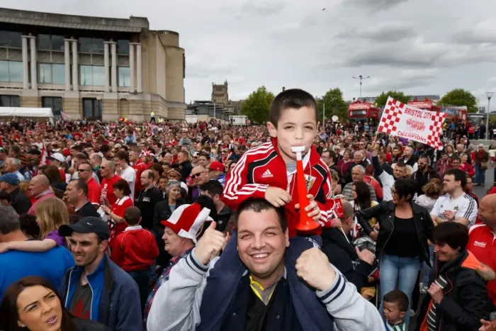 Framed Print : Thousands Rejoice: The Euphoric Bristol City Championship Promotion Parade Framed Print : Thousands Rejoice: The Euphoric Bristol City Championship Promotion Parade