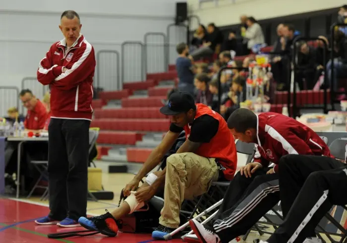 Framed Print : Thrilling British Basketball League Match: Flyers vs. Surrey United at SGS Wise Campus (November 2014)