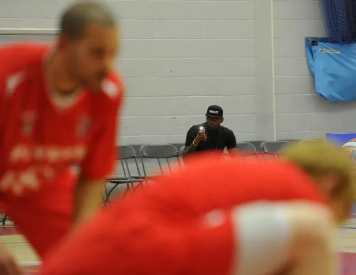 Framed Print : Thrilling British Basketball League Match: Flyers vs. Surrey United at SGS Wise Campus (November 2014)