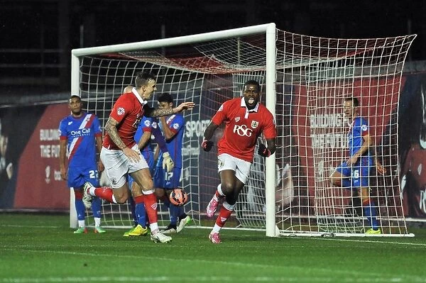 Thrilling FA Cup Moment: Jay Emmanuel-Thomas's Euphoric Goal Celebration for Bristol City
