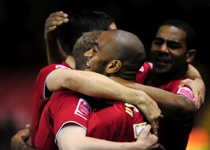 Framed Print : Thrilling Goal Celebration: Danny Haynes Stuns Barnsley in Championship Match (23 / 03 / 2010) Framed Print : Thrilling Goal Celebration: Danny Haynes Stuns Barnsley in Championship Match (23 / 03 / 2010)