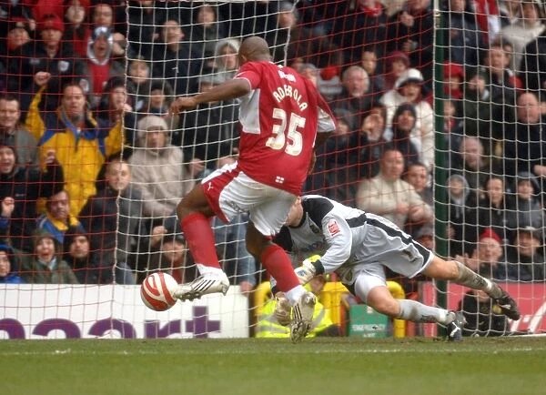 Thrilling Goal: Dele Adebola Scores for Bristol City Against Norwich City