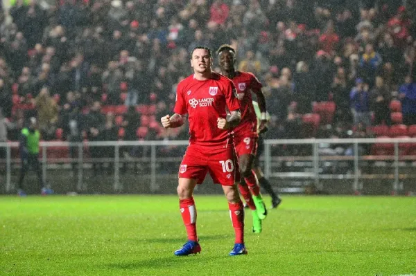 Bristol City FC Print Lee Tomlin Goal vs Sheffield Wednesday