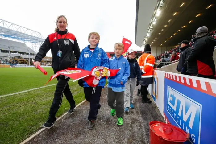 Framed Print : Thrilling Half Time Parade: Bristol City vs Birmingham City, Sky Bet Championship - Ashton Gate Stadium Framed Print : Thrilling Half Time Parade: Bristol City vs Birmingham City, Sky Bet Championship - Ashton Gate Stadium