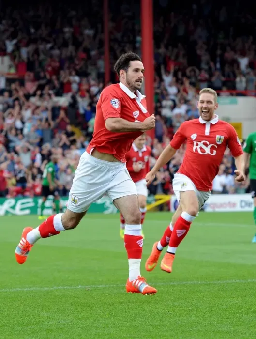 Framed Print : Thrilling Moment: Greg Cunningham Scores for Bristol City Framed Print : Thrilling Moment: Greg Cunningham Scores for Bristol City