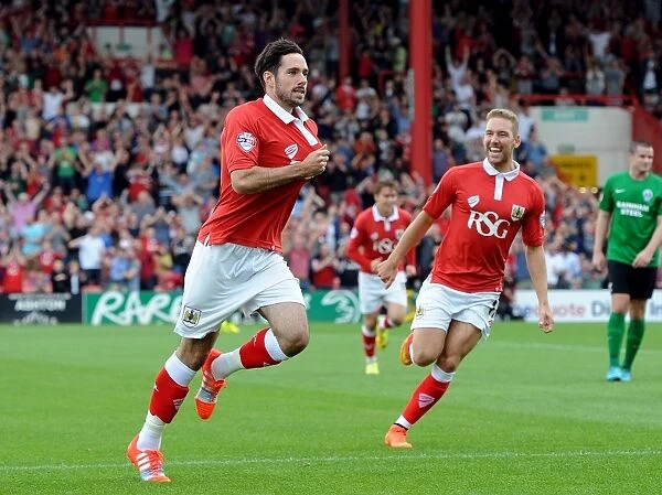 Thrilling Moment: Greg Cunningham's Goal for Bristol City against Scunthorpe United, Sky Bet League One, Ashton Gate