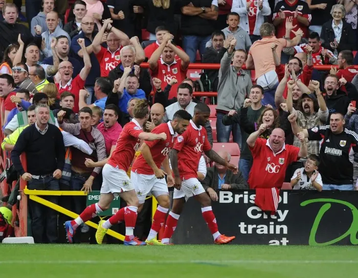 Framed Print : Thrilling Win: Wade Elliott's Last-Minute Goal Secures Victory for Bristol City Against MK Dons Framed Print : Thrilling Win: Wade Elliott's Last-Minute Goal Secures Victory for Bristol City Against MK Dons