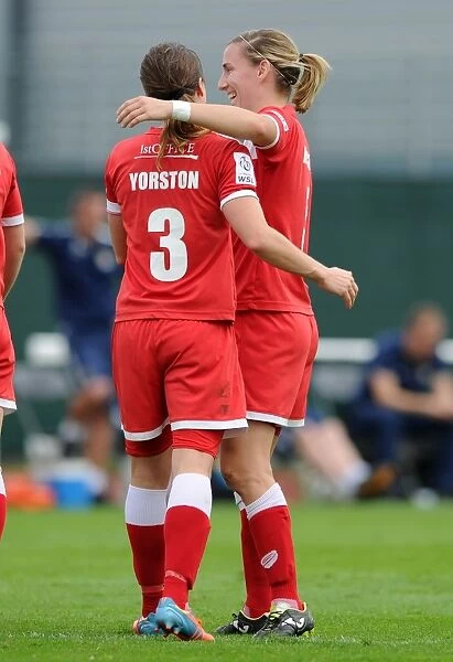 Thrilling Women's Super League Win: Corinne Yorston Scores, Grace McCatty Celebrates (Bristol Academy vs Manchester City)