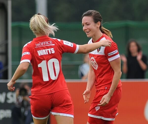 Thrilling WSL Victory for Bristol City FC: Corinne Yorston Scores, Nicola Watts Celebrates