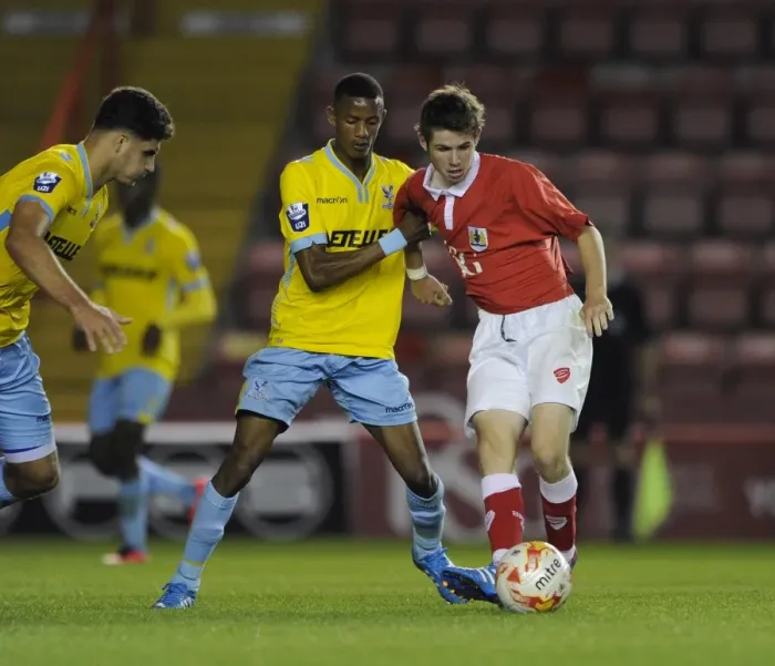 Framed Print : Tom Fry in Action: Bristol City U21s vs Crystal Palace U21s at Ashton Gate Framed Print : Tom Fry in Action: Bristol City U21s vs Crystal Palace U21s at Ashton Gate