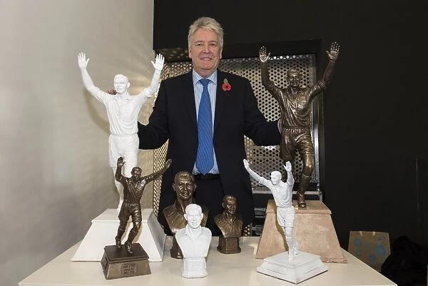 Tom Murphy Unveils John Atyeo Statue Model at Ashton Gate: Bristol City v Fulham, 2015