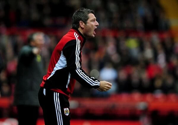 Tony Docherty: Assistant Manager of Bristol City Football Club During Match Against Southampton