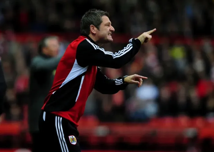 Framed Print : Tony Docherty: Assisting Bristol City on the Field against Southampton