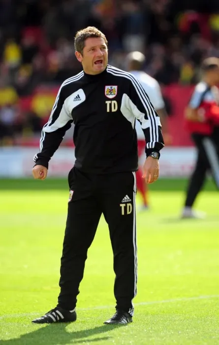 Framed Print : Tony Docherty, Bristol City Assistant Manager at Vicarage Road Stadium, Watford v Bristol City, Championship Football Match, September 22, 2012 Framed Print : Tony Docherty, Bristol City Assistant Manager at Vicarage Road Stadium, Watford v Bristol City, Championship Football Match, September 22, 2012