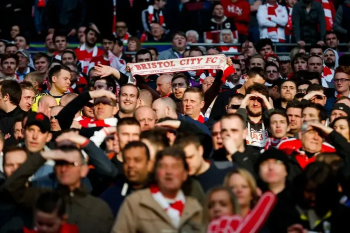 Framed Print : Triumph at Wembley: Ecstatic Bristol City Fans Celebrate Johnstones Paint Trophy Victory Framed Print : Triumph at Wembley: Ecstatic Bristol City Fans Celebrate Johnstones Paint Trophy Victory