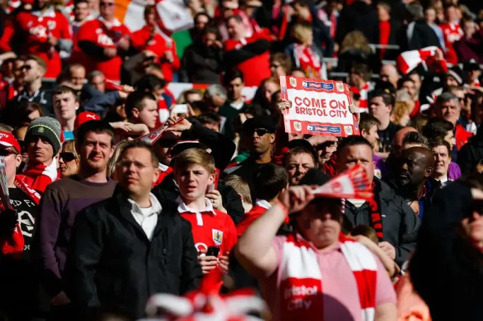 Framed Print : Triumphant Bristol City Fans Celebrate Johnstones Paint Trophy Victory at Wembley Stadium (2015) Framed Print : Triumphant Bristol City Fans Celebrate Johnstones Paint Trophy Victory at Wembley Stadium (2015)
