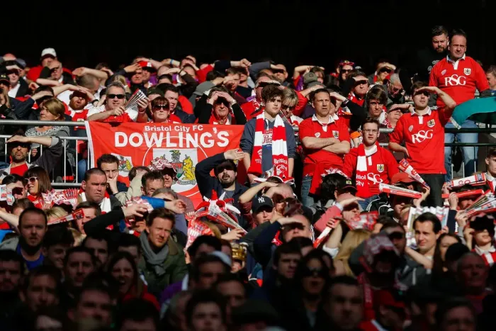 Framed Print : Triumphant Moment: Ecstatic Bristol City Fans Celebrate Johnstones Paint Trophy Victory at Wembley Stadium (2015) Framed Print : Triumphant Moment: Ecstatic Bristol City Fans Celebrate Johnstones Paint Trophy Victory at Wembley Stadium (2015)
