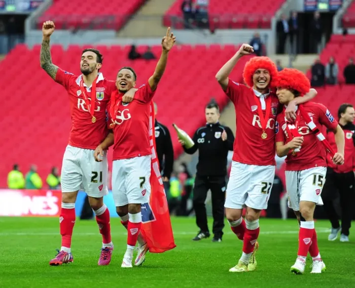 Framed Print : Triumphant Moment: Marlon Pack, Luke Ayling, and Luke Freeman Celebrate Bristol City's Johnstone's Paint Trophy Victory Framed Print : Triumphant Moment: Marlon Pack, Luke Ayling, and Luke Freeman Celebrate Bristol City's Johnstone's Paint Trophy Victory