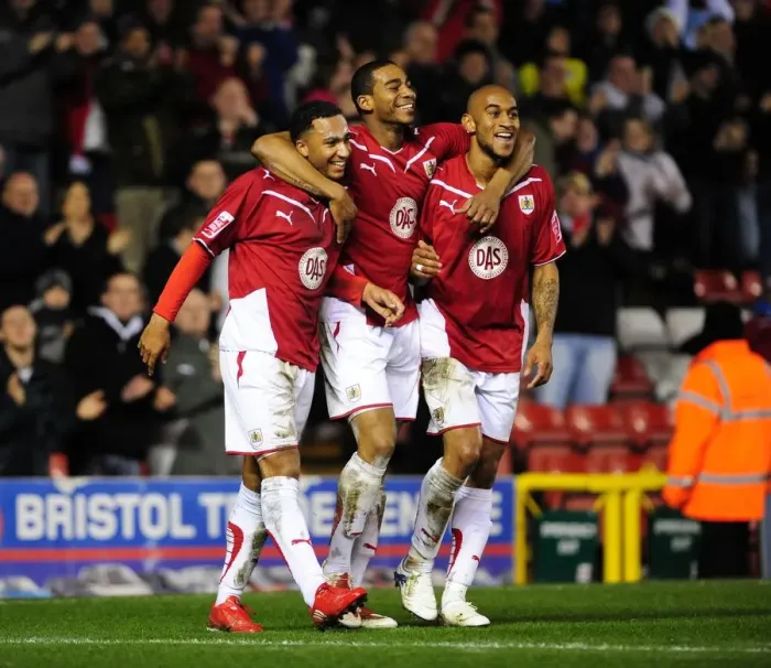 Framed Print : Triumphant Trio: Nicky Maynard, Marvin Elliott, and Danny Haynes's Euphoric Goal Celebration - Bristol City vs Barnsley, 2010 Framed Print : Triumphant Trio: Nicky Maynard, Marvin Elliott, and Danny Haynes's Euphoric Goal Celebration - Bristol City vs Barnsley, 2010