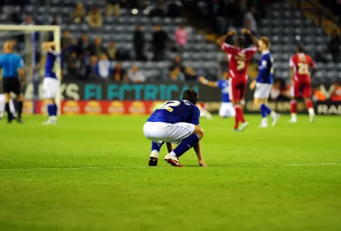 Framed Print : Unbelievable Miss: St. Ledger Watches as Bamba Shoots Over Open Goal in Last-Minute Heartbreak for Leicester City vs. Bristol City (170811) Framed Print : Unbelievable Miss: St. Ledger Watches as Bamba Shoots Over Open Goal in Last-Minute Heartbreak for Leicester City vs. Bristol City (170811)