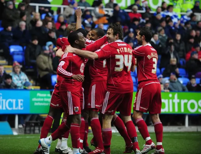 Framed Print : Unforgettable Goal Celebration: Jon Stead and Steven Caulker's Epic Moment with Bristol City vs. Reading (Championship, Dec 2010) Framed Print : Unforgettable Goal Celebration: Jon Stead and Steven Caulker's Epic Moment with Bristol City vs. Reading (Championship, Dec 2010)