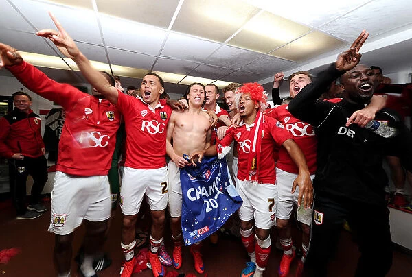 Unforgettable Moment: Bristol City FC's Championship Win - The Changing Room Celebrations