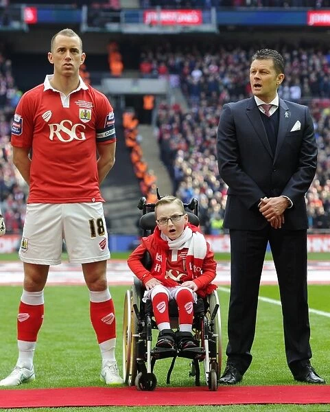 Unified at Wembley: Steve Cotterill, Oskar Pycroft, and Aaron Wilbraham Before the Johnstone's Paint Trophy Final