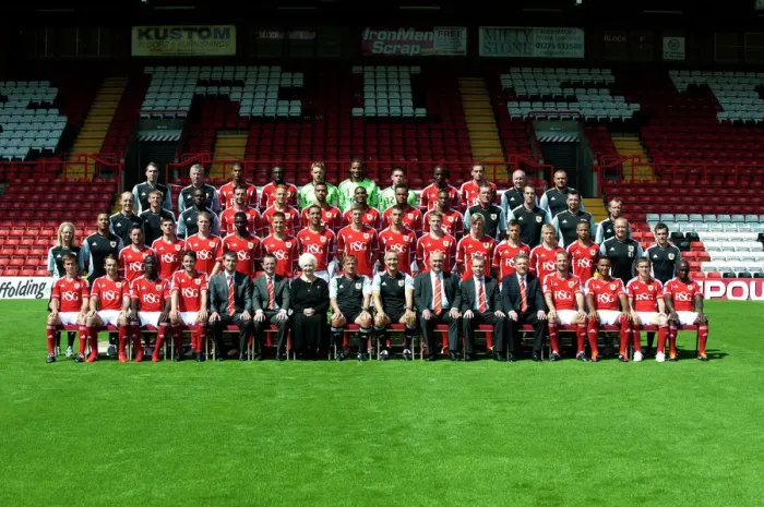 Framed Print : United in Blue: 2011-2012 Bristol City First Team