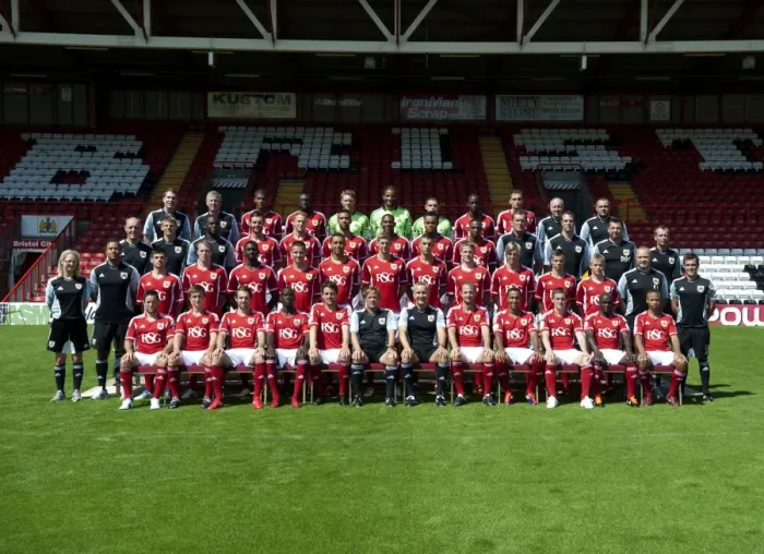 Framed Print : United in Blue: 2011-2012 Bristol City First Team Season Photo