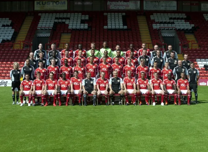 Framed Print : United in Blue: 2011-2012 - Bristol City First Team Season Photo