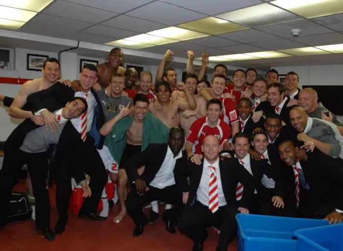 Framed Print : United in the Dressing Room: Bristol City FC's Play-Off Showdown vs. Crystal Palace