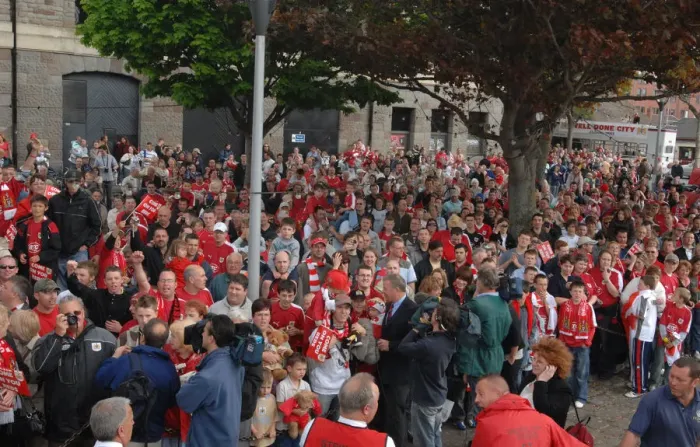 Framed Print : United in Passion: A Sea of Bristol City Football Club Fans Framed Print : United in Passion: A Sea of Bristol City Football Club Fans