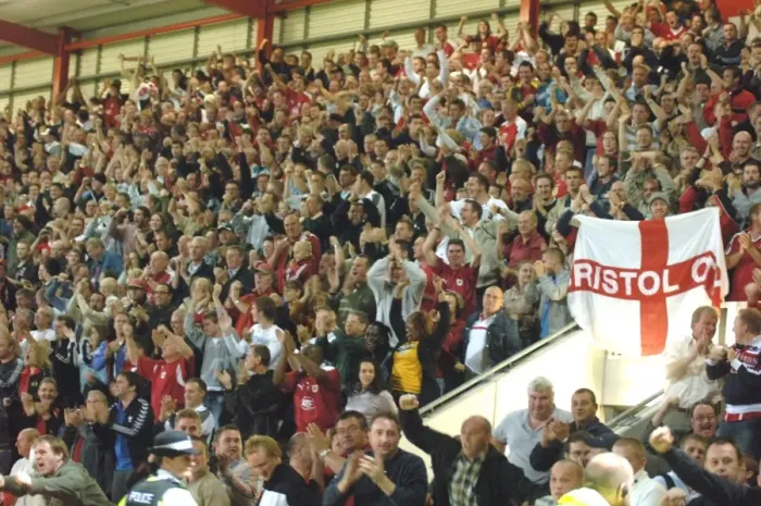 Framed Print : United in Passion: A Sea of Bristol City Football Club Fans