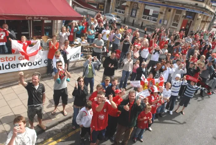 Framed Print : United in Passion: A Sea of Bristol City Football Club Fans Framed Print : United in Passion: A Sea of Bristol City Football Club Fans