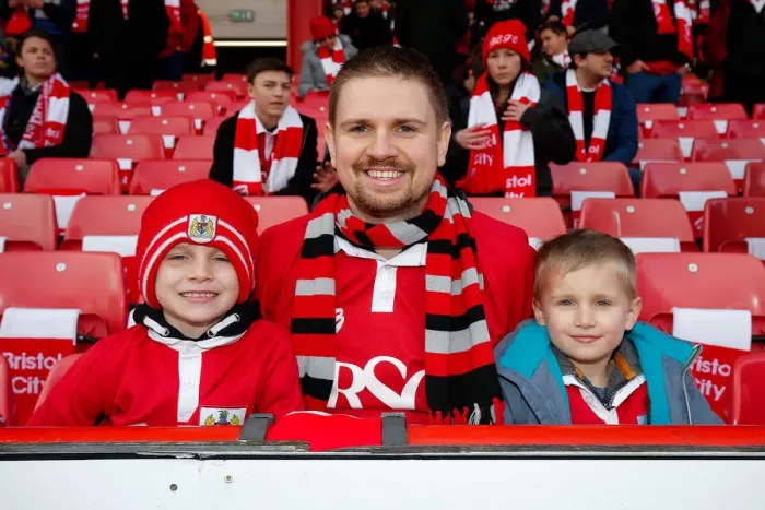 Framed Print : United in Support: A Sea of Bristol City Fans Before FA Cup Clash Against West Ham United, 2015