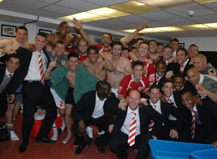 Framed Print : Unity in the Dressing Room: Bristol City FC's Play-Off Battle against Crystal Palace