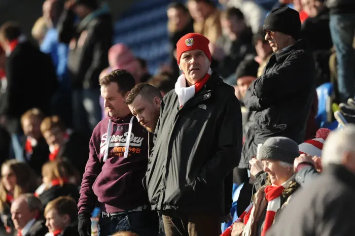 Framed Print : Unstoppable Bristol City Fans: Sky Bet League One Battle at Colchester United (February 2015)