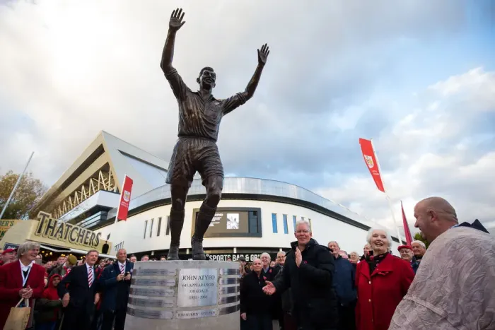 Framed Print : Unveiling of John Atyeo Statue at Ashton Gate: A Tribute to a Legend Framed Print : Unveiling of John Atyeo Statue at Ashton Gate: A Tribute to a Legend