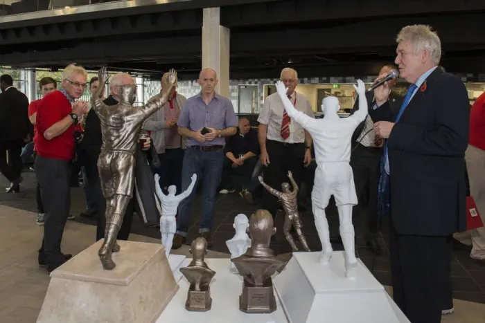 Framed Print : Unveiling of the John Atyeo Statue: A Special Moment for Bristol City Football Club Fans